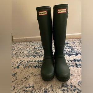 Hunter Green Hunter Rain Boots original tall